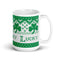Shamrock Fair Isle Mug for Knitters, Knitting Mug, Knitter Gift, St. Patrick's Day Mug